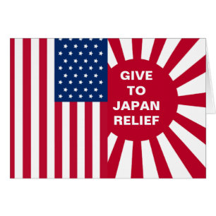 GE TILL JAPAN RELIEF HÄLSNINGSKORT