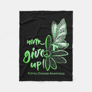 Ge Up Butterfly Kidney Disease Awareness Gift Fleecefilt