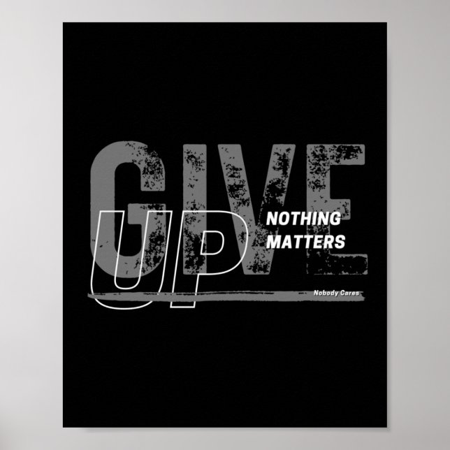 Ge Up - Ingenting Skecker Poster (Framsidan)