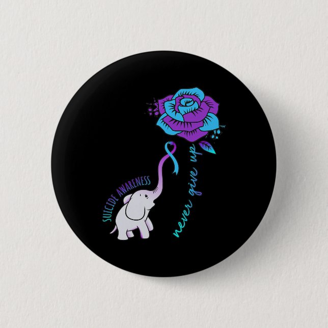 Ge Up Lycklig Suicide Awareness Support Graphics Knapp (Framsida)
