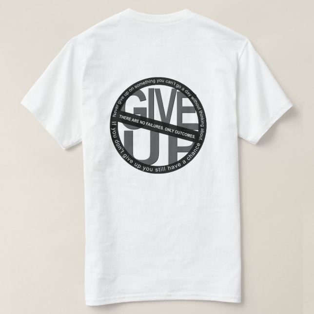 Ge Up White T-Shirt (Design baksida)