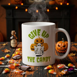 Ge upp godiset Halloween Kaffemugg