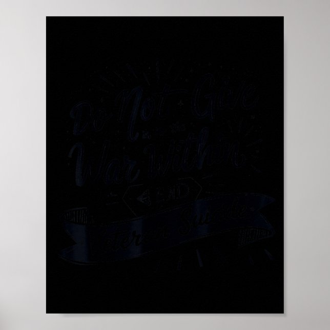 Ge Upp Inte För Kriget Inom Slutet Veteran Poster (Framsidan)