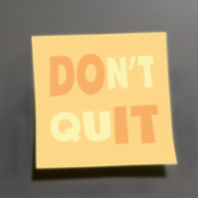 Ge upp inte, Gör det Motivations Post-it lappar (Empower and Encourage 🍊💪)