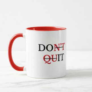 Ge Upp Inte Motivations Kaffe Kopp