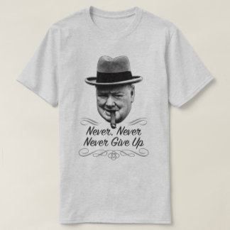 Ge upp Winston den Motivational utslagsplatsen för T-shirt