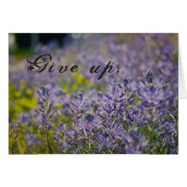 Ge uppåt hälsningskort