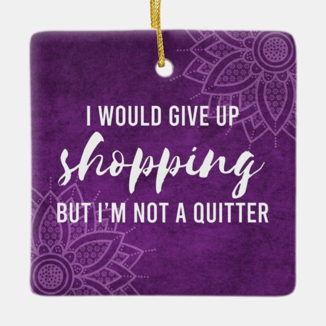 Ge uppköp är inte en kittör funny julgransprydnad keramik (Framsida)