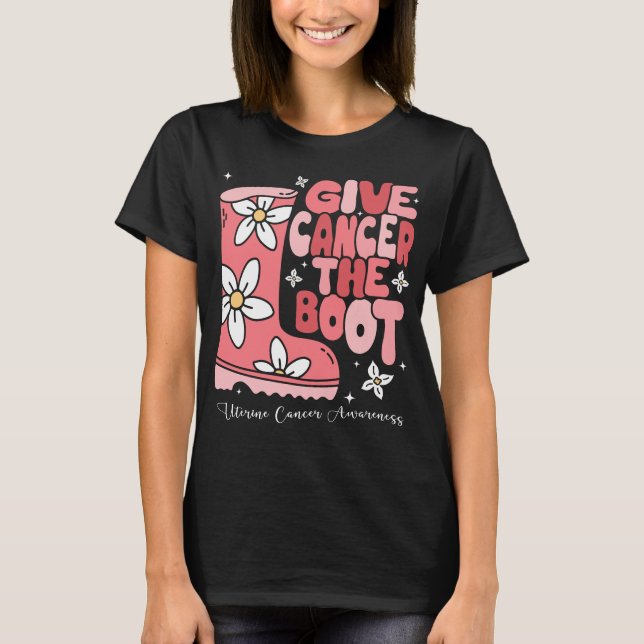 Ge, Uterine Cancer Boot Shirt T (Framsida)