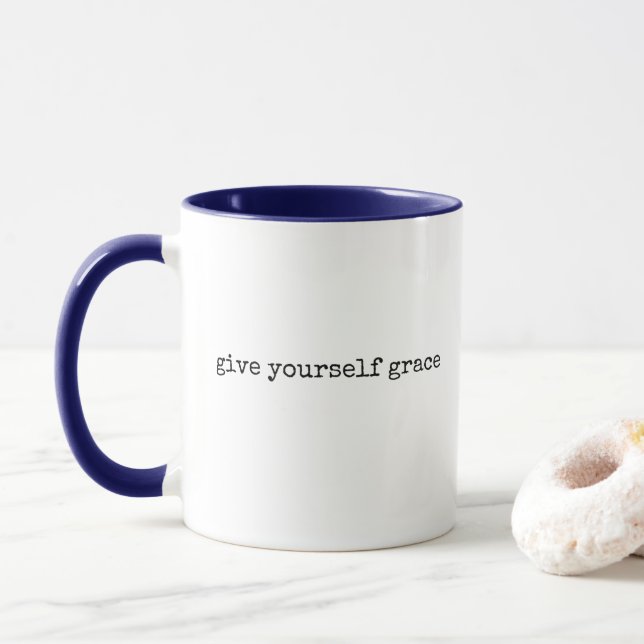 Ge Yourself Grace, kaffe Mugg (Med munk)