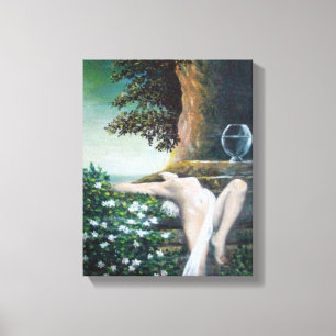 GEA,MYRTLE OCH VATTEN CANVASTRYCK