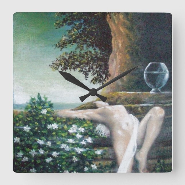 GEA,MYRTLE OCH VATTEN FYRKANTIG KLOCKA (Framsida)