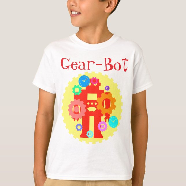 Gear Robot T Shirt (Framsida)