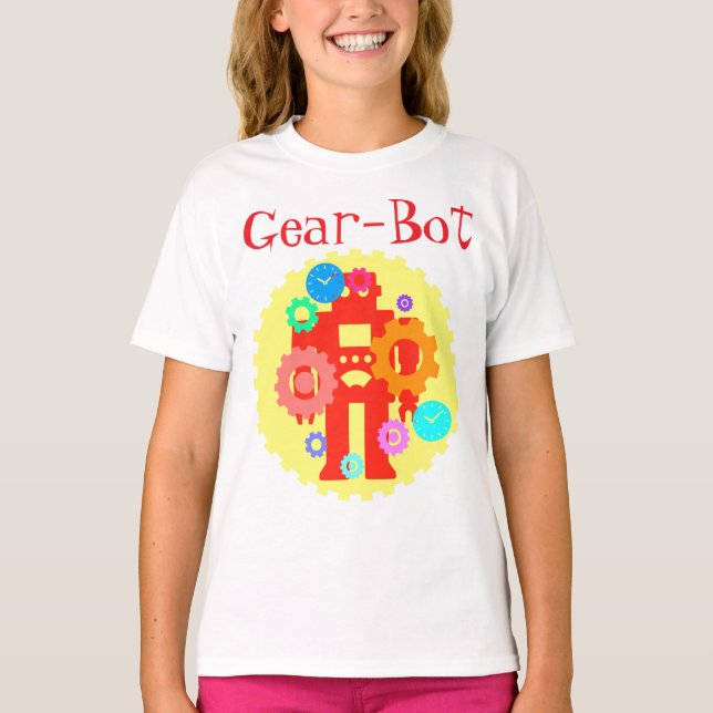 Gear Robot T Shirt (Framsida)