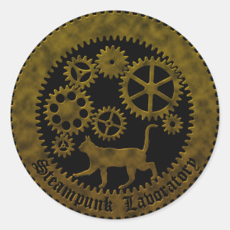 gearcat2 runt klistermärke