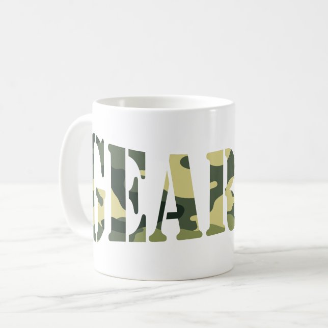GEARDO! CAMO/CAMOUFLAGE KAFFEMUGG (Framsida vänster)