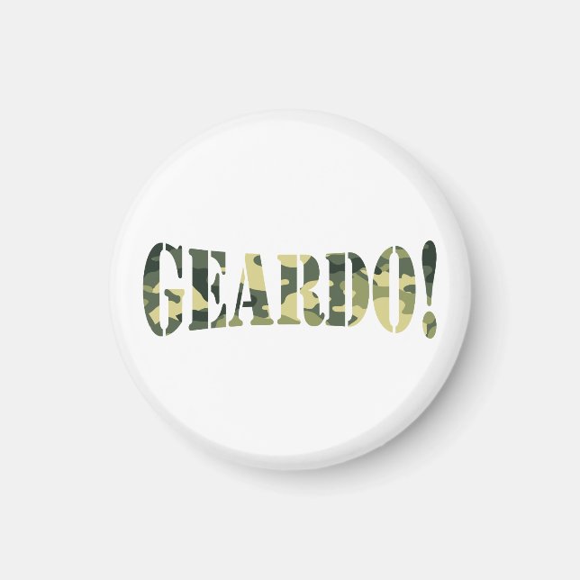 GEARDO! CAMO/CAMOUFLAGE MAGNET (Framsidan)