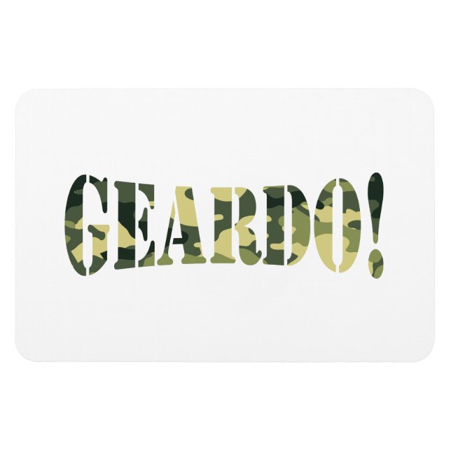 GEARDO! CAMO/CAMOUFLAGE MAGNET (Horisontell)