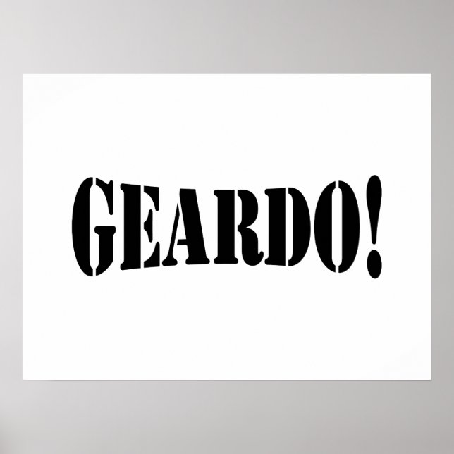 GEARDO! POSTER (Framsidan)