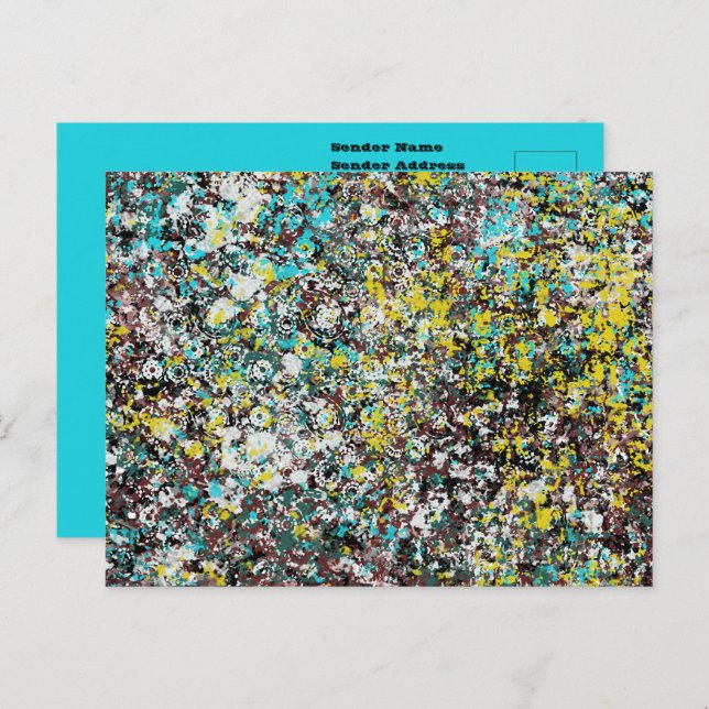 Geared Toward Abstract Art Design Lover Vykort (Fram/baksida)