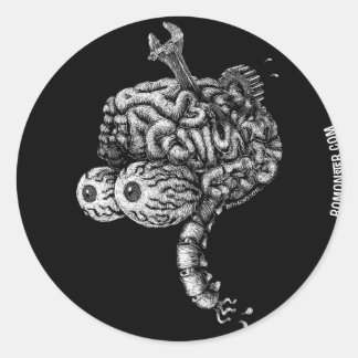 Gearhead Sticker Runt Klistermärke