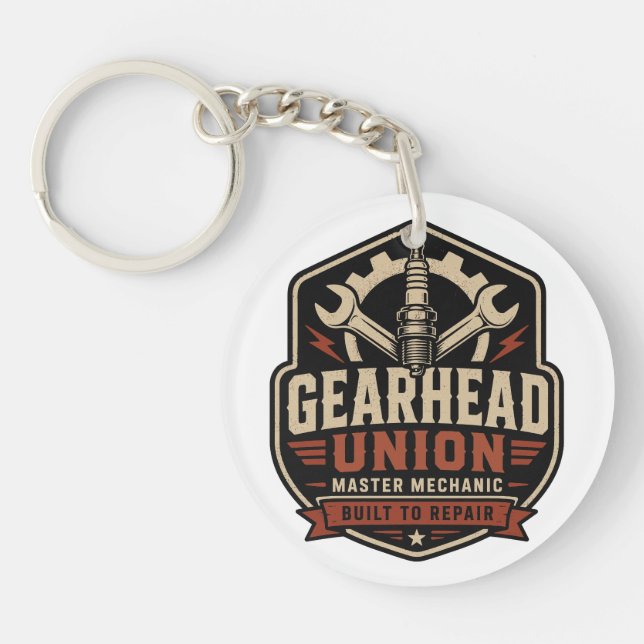Gearhead Union mekaniker framsida & baksida herr T (Framsidan)