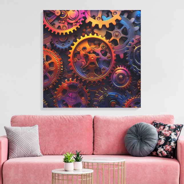 Gears Canvas Art (Insitu (Vardagsrum))