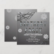 Gears Robot Futistisk Kul Rolig Födelsedagsfest