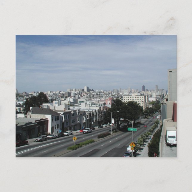 Geary & Lyon Streets San Francisco Postcards Vykort (Framsida)