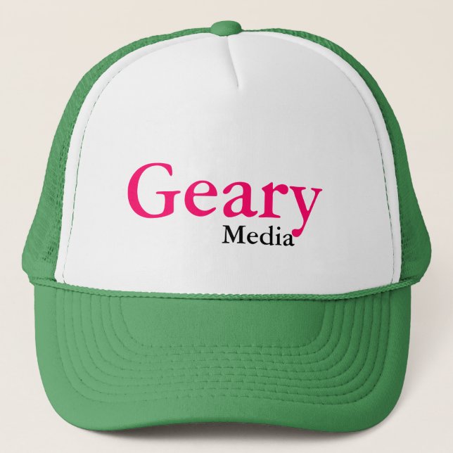 Geary massmediatruckerkeps keps (Framsida)