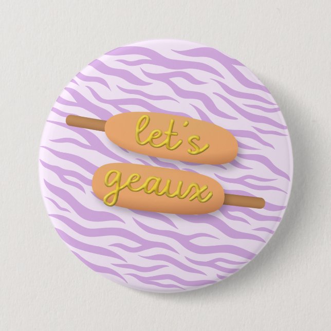 Geaux Corndog Pin - LSU Game Day Knapp (Framsida)