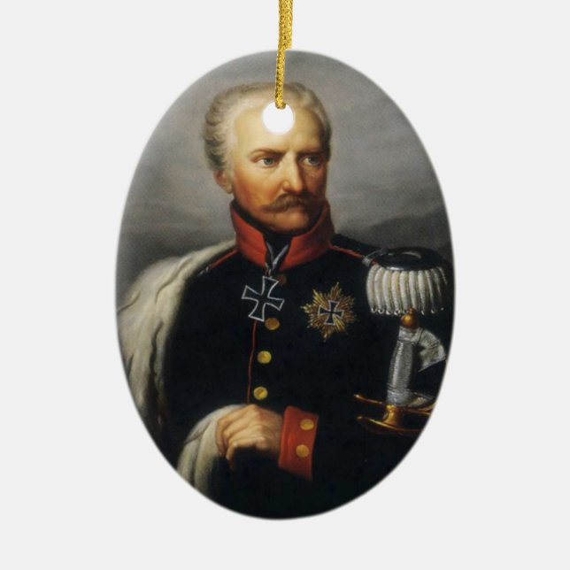 Gebhard von Blucher Julgransprydnad Keramik (Framsidan)