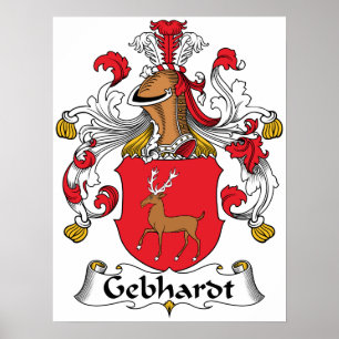 Gebhardt familjvapensköld poster