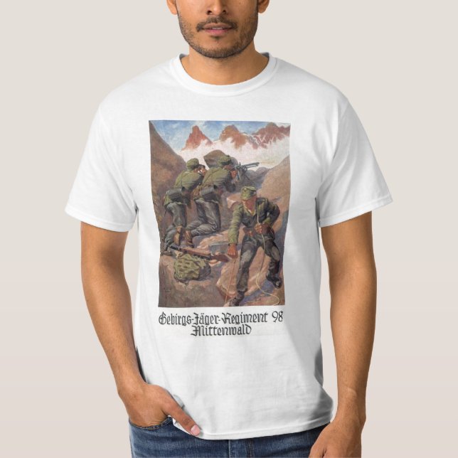 Gebirgsjägerregiment T-shirt (Framsida)
