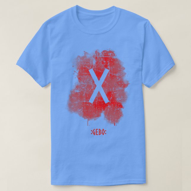 Gebo Rune Red T Shirt (Design framsida)
