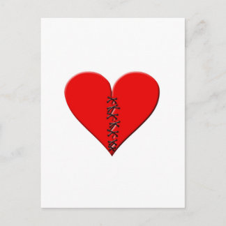 Gebrochenes, geflicktes Herz Vykort