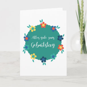 Geburtstag-Lycklig för Alles gutezum födelsedag i Kort