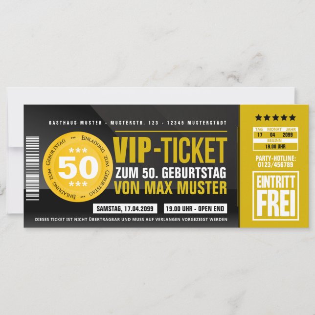 Geburtstagseinladungskarten Einladungen Geburtstag Inbjudningar (Framsida)