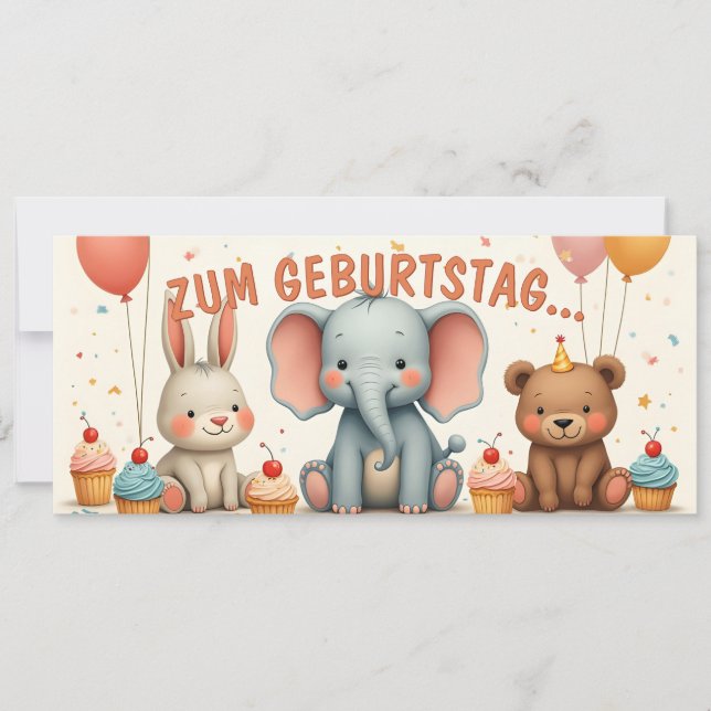 Geburtstagsfreud mit tierischen Freunden (Framsida)