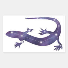Gecko Constellation Sticker Rektangulärt Klistermärke