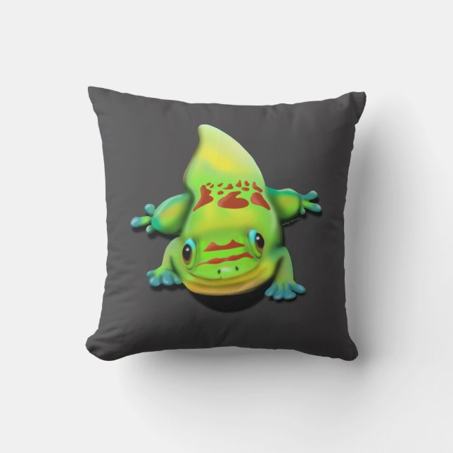 Gecko guld Dammdag Kudde (Framsida)