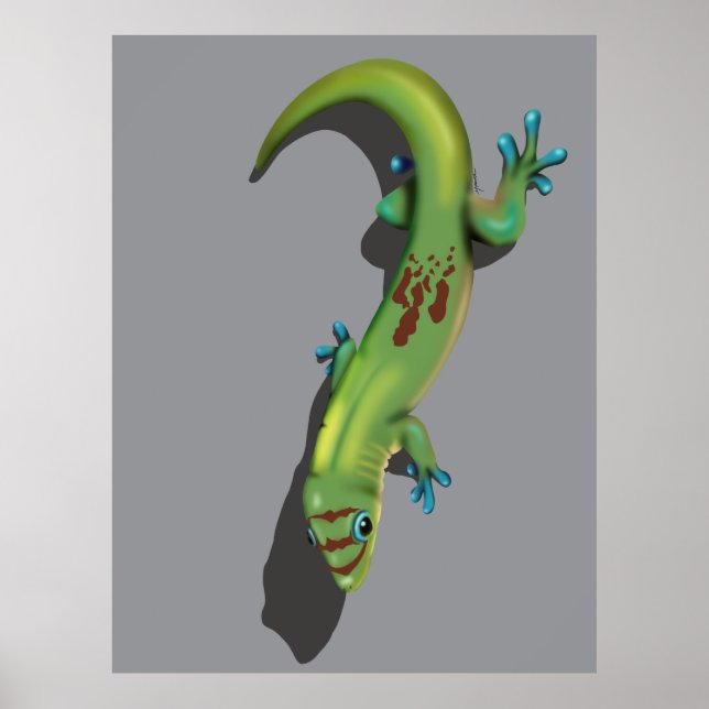 Gecko guld Dammdag Poster (Framsidan)
