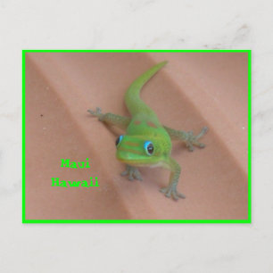 Gecko guld Dammdag Vykort