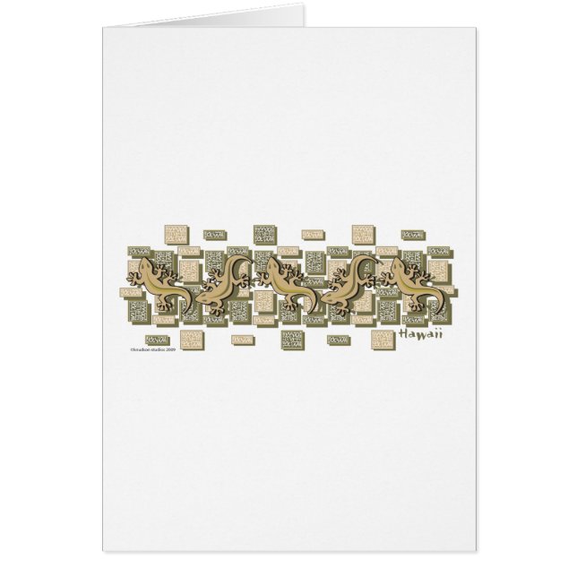 GECKO HÄLSNINGSKORT (Framsidan)