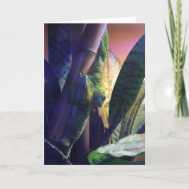 Gecko-hälsningskort nr 3 (kärlek) kort