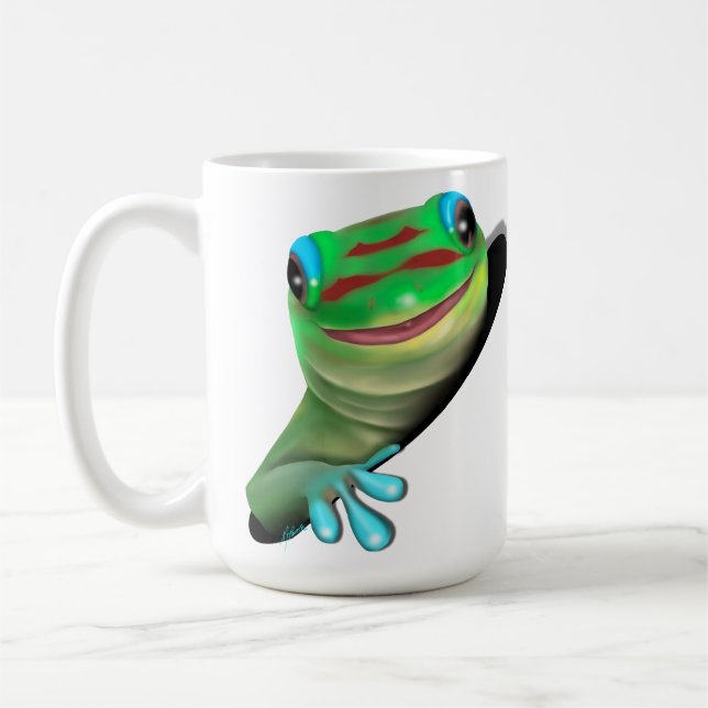 Gecko i Hål Kaffemugg (Vänster)