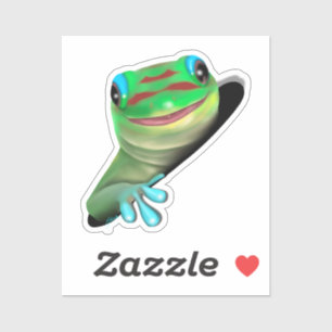 Gecko i Hål Klistermärken