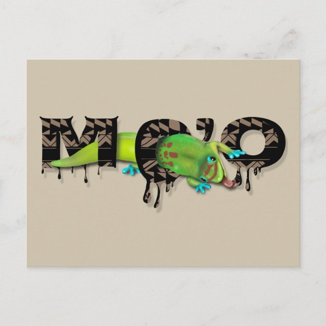 Gecko i Hawaii Vykort (Framsida)