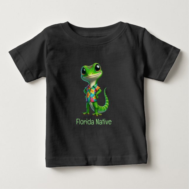 Gecko i Tropical Shirt T (Framsida)
