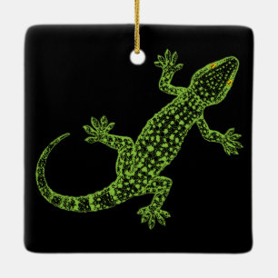 Gecko Julgransprydnad Keramik
